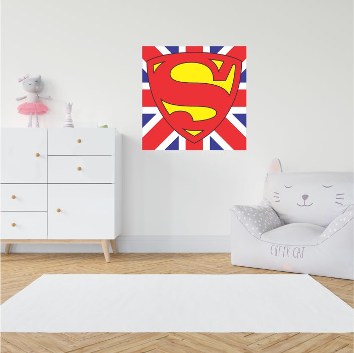 British Superman Logo Decal