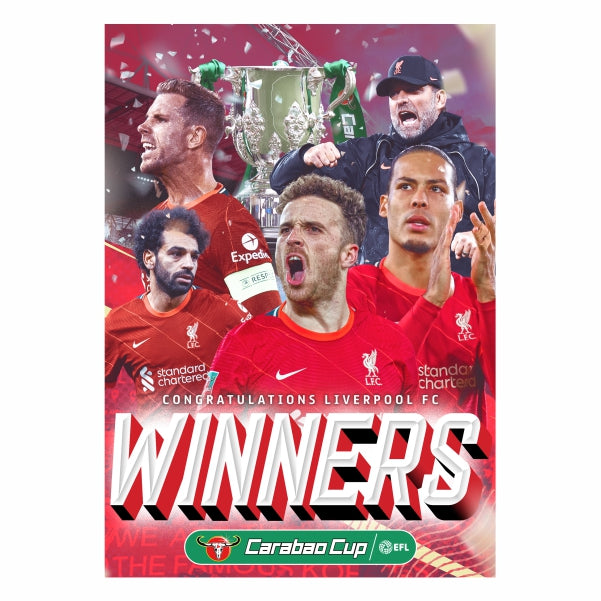 Carabao Cup Liverpool Winners Poster