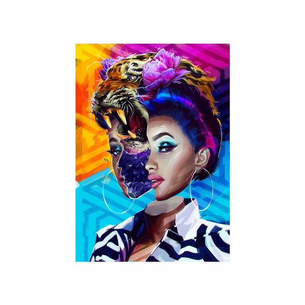Cardi B Two Face - A1 Poster