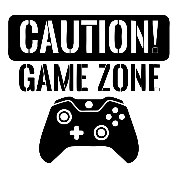 Caution Gamezone Decal