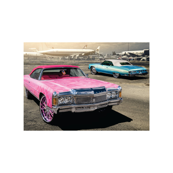 Chevrolet Classic Pink And Blue - A1 Poster