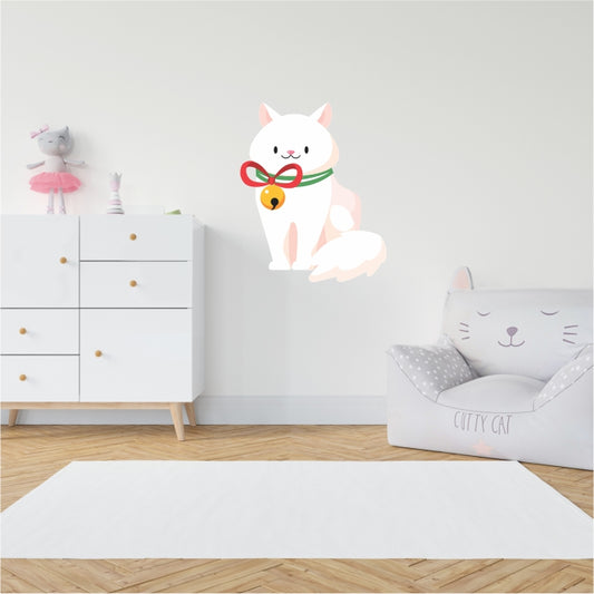 Christmas Cat Decal
