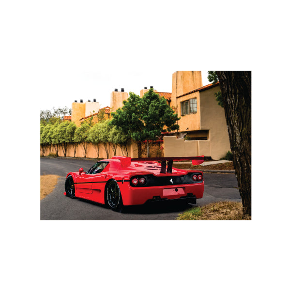 City Red Ferrari - A1 Poster