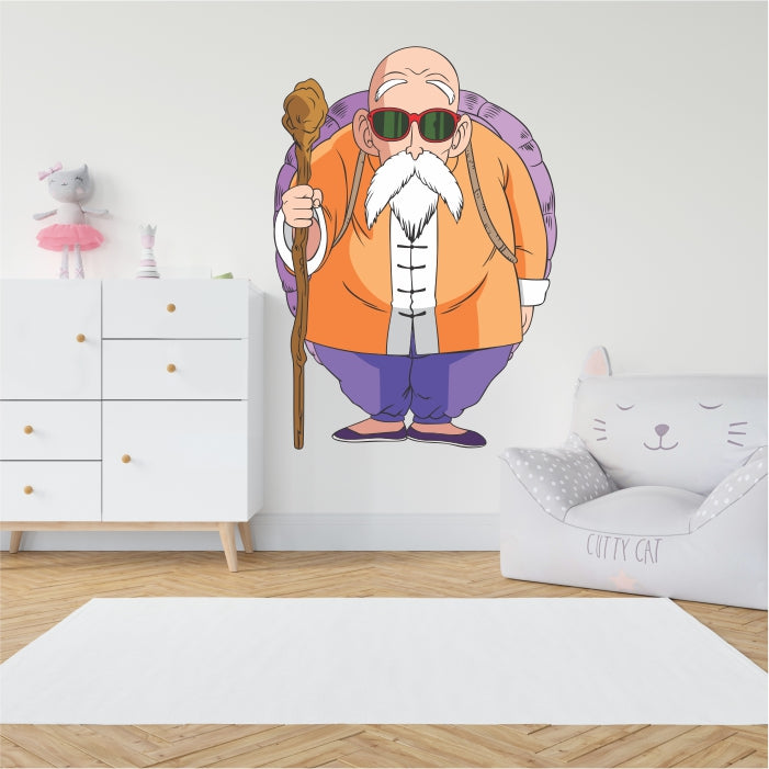 Master Roshi Graffiti Dragon Ball Z Master Roshi Decal – CreateSA