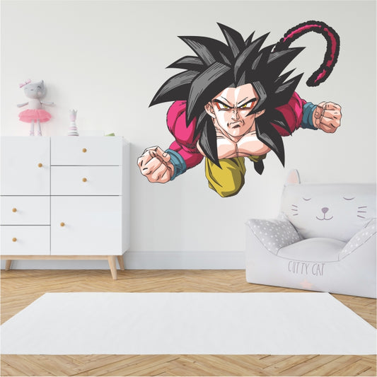 Dragon Ball Z SSJ4 Son Goku Flying Decal