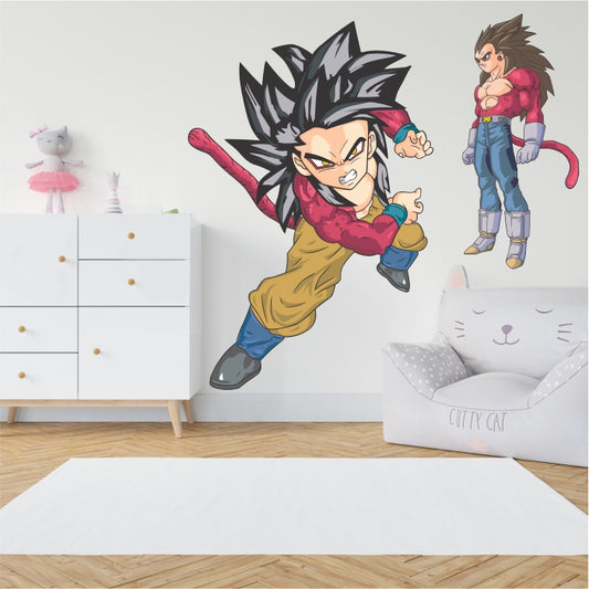 Dragon Ball Z SSJ 4 Son Goku And Vegeta Decal