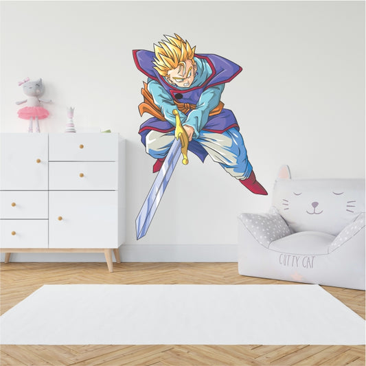 Dragon Ball Z SSJ Gohan With Z Sword Decal