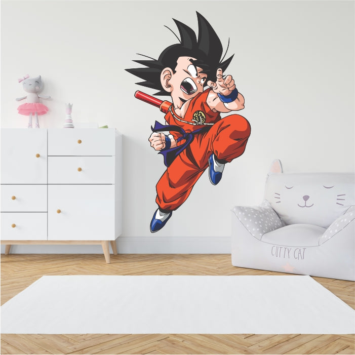3D Printable Goku Fight Pose Support Free Remix by Robin 3Dverse
