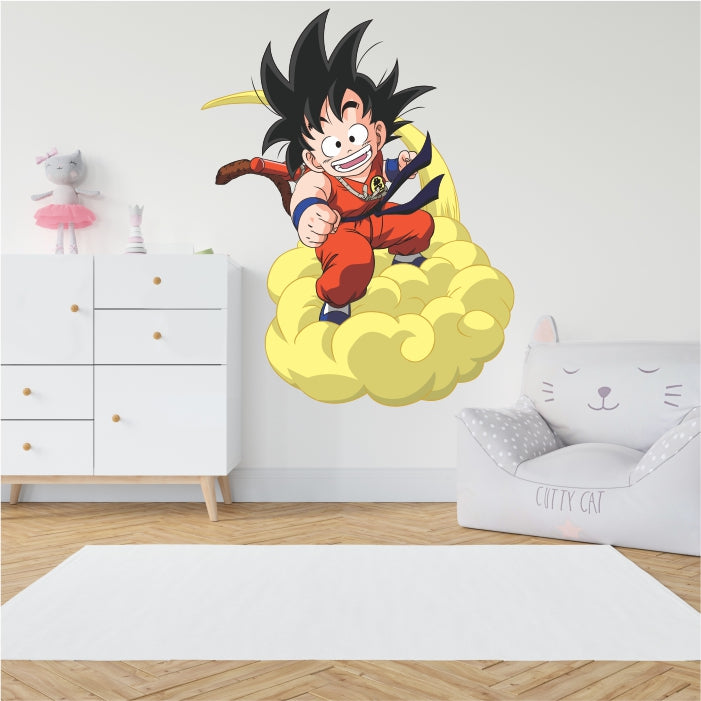 Dragon Ball Z Son Goku On Flyin Nimbus Decal