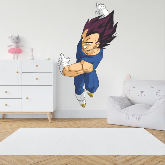 Dragon Ball Z Vegeta Fightning Pose Decal