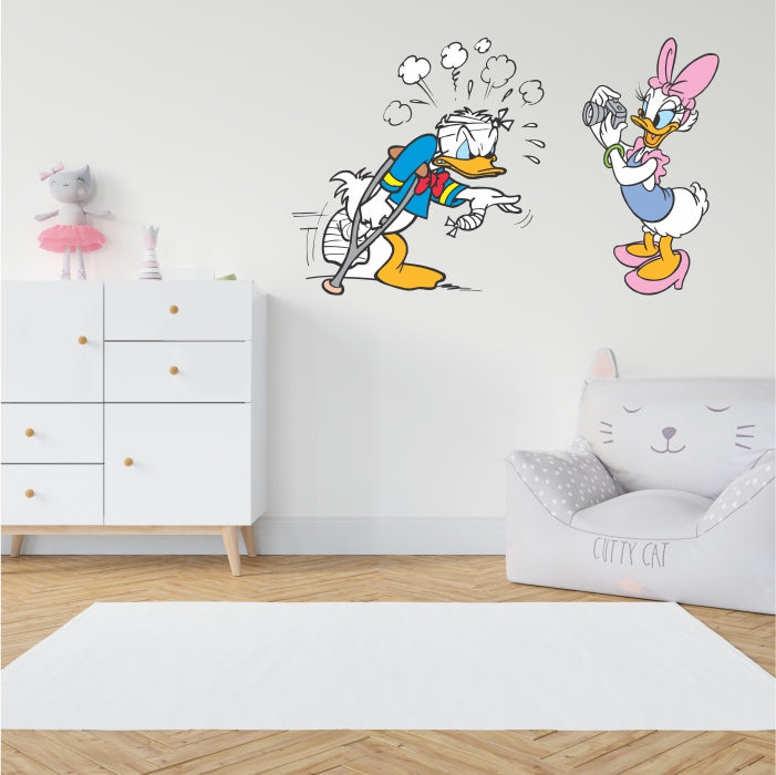 Daisy Duck Taking Pictures Of Donald Duck Decal