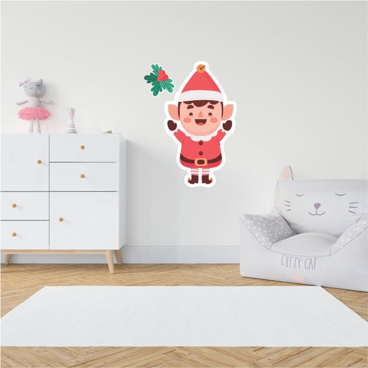 Elf Christmas Decal