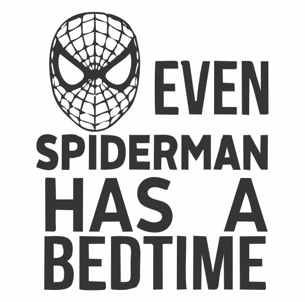 Even Spiderman Has A Bedtime Decal