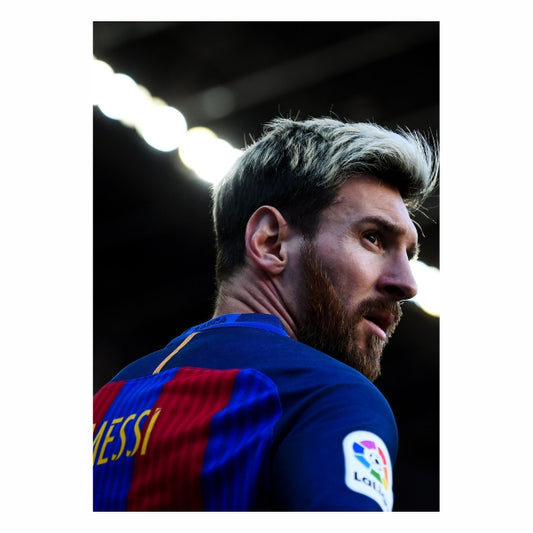 FC Barcelona Messi Blonde Poster