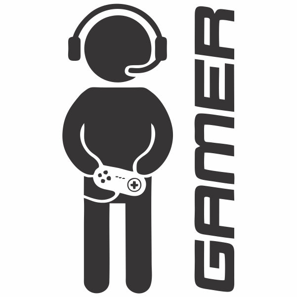 Gamer Boy Logo Decal