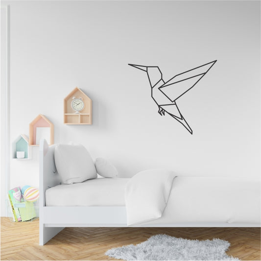 Geometrical Humming Bird Decal