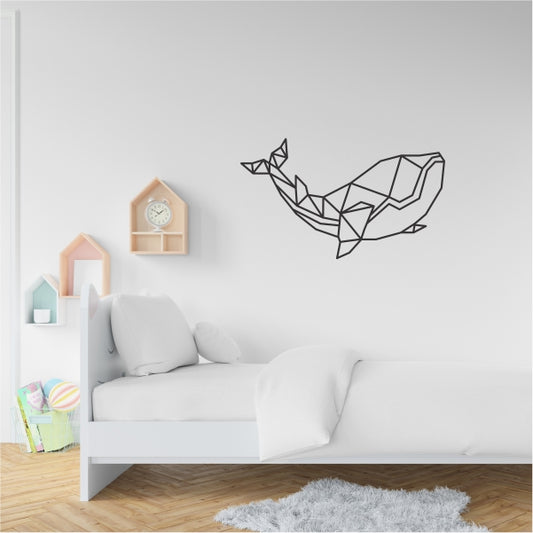 Geometrical Whale Decal