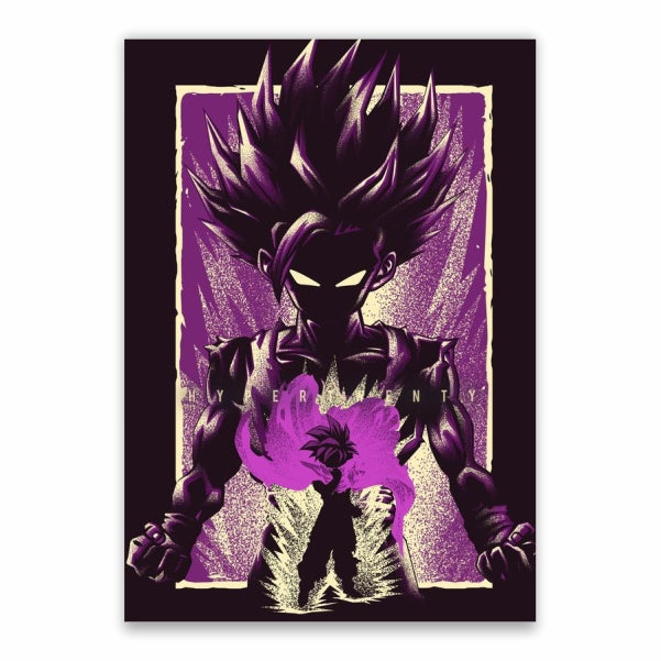 Goku Purple Poster