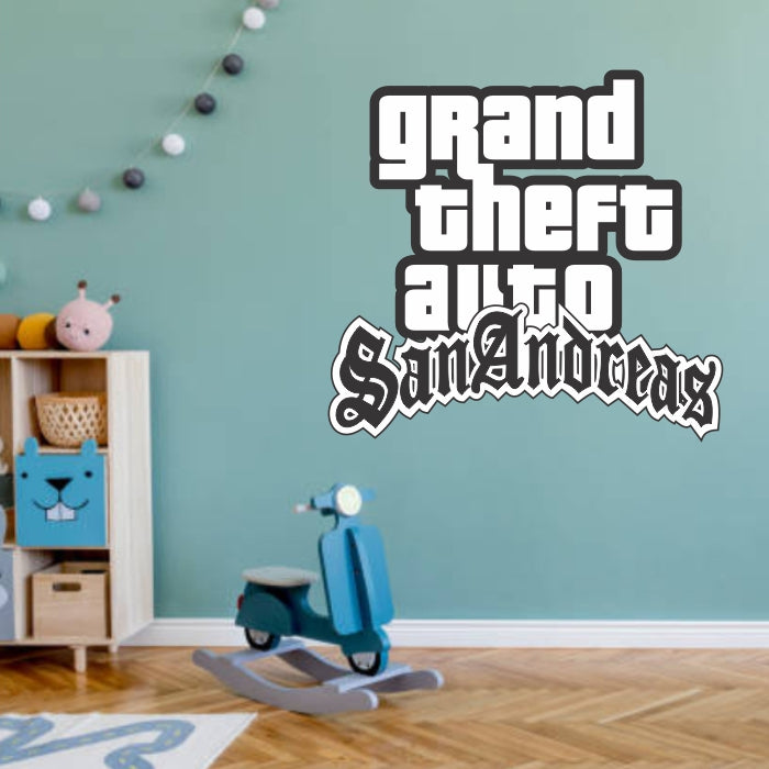 Grand Theft Auto San Andreas Logo Decal