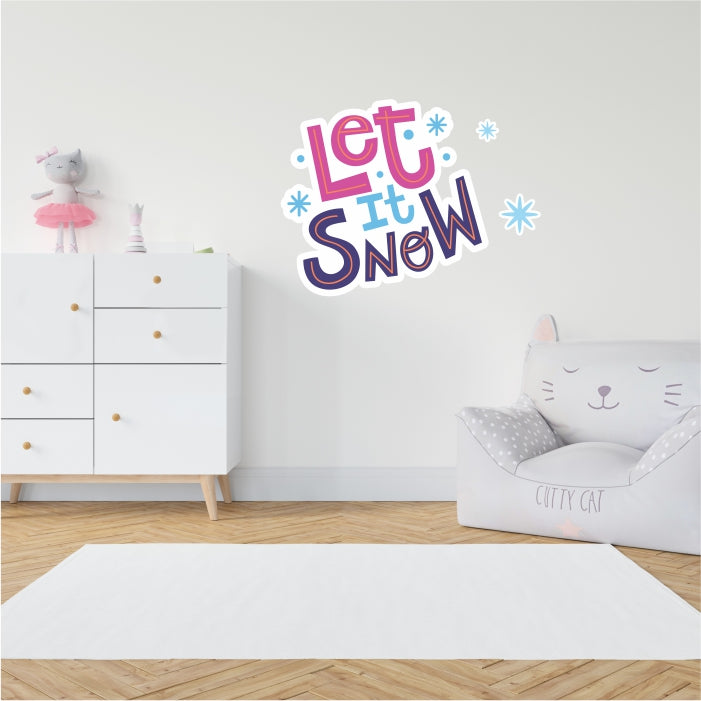 Let It Snow Christmas Decal