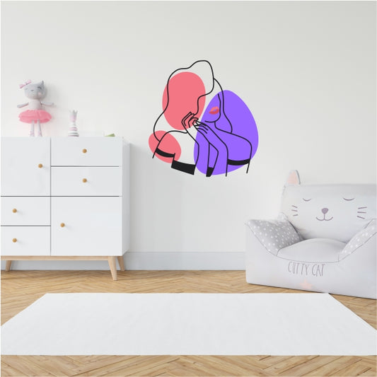 Line Art Day Dreaming Decal