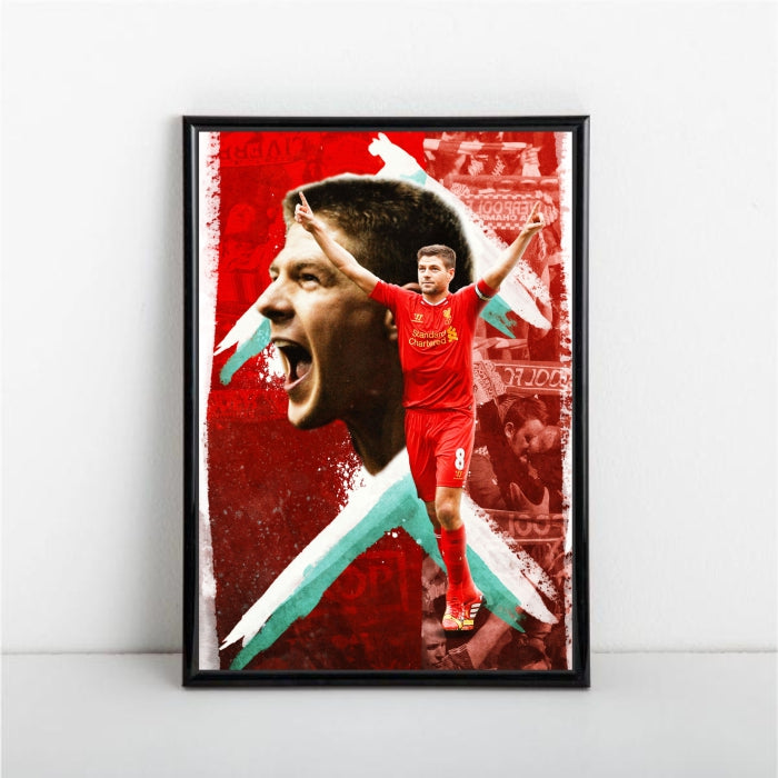 Liverpool Steven Gerrard Collection Poster - A1