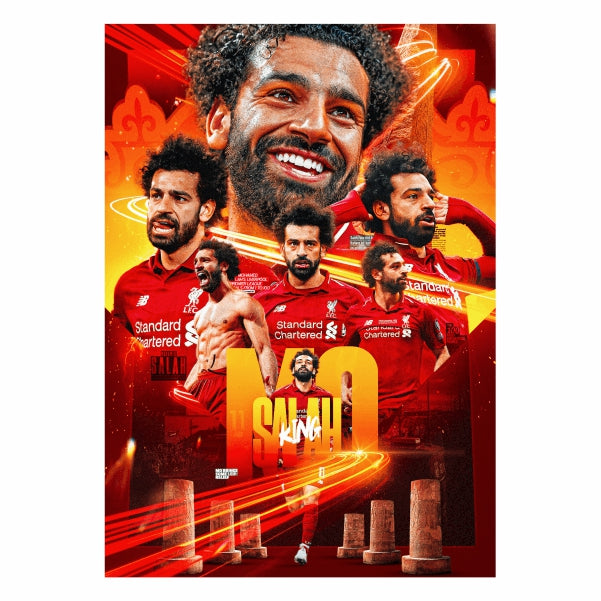 Mo Salah Mist Red Poster