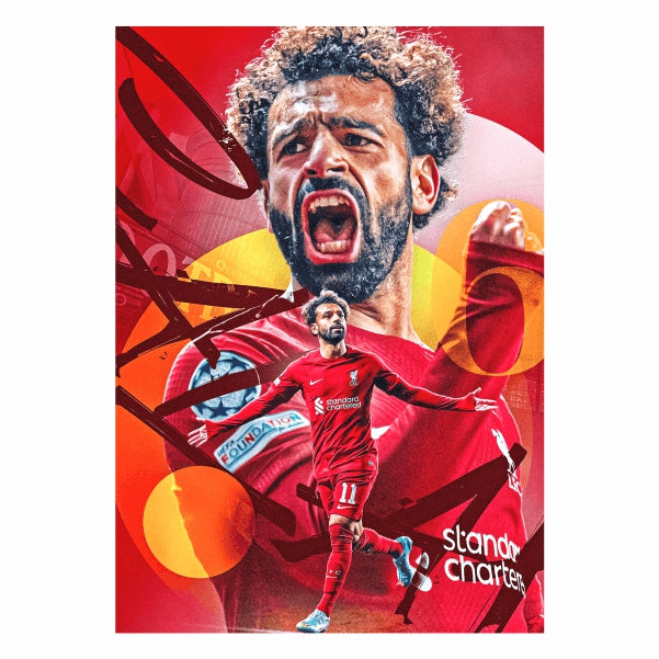 Mohamed Salah Red Liverpool Poster