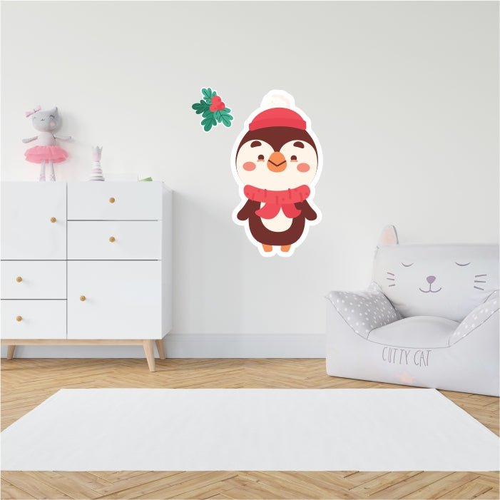 Penguin Christmas Decal