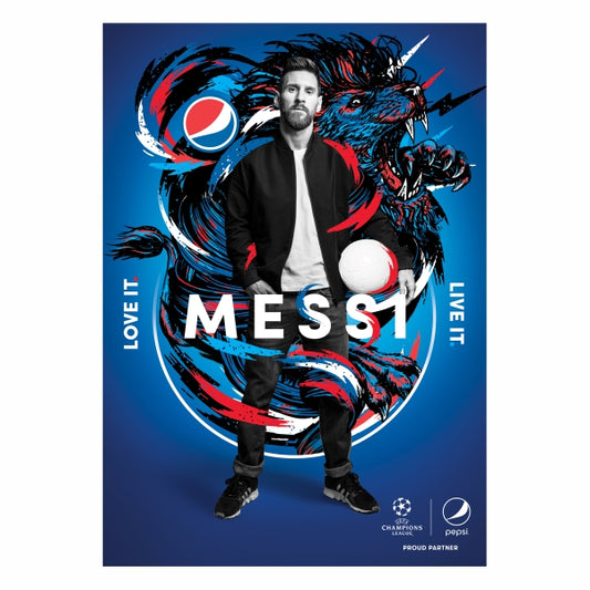 Pepsi Messi Blue Poster