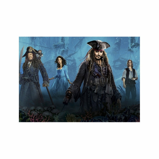 Pirates Of The Caribbean Abstract Blue - A1 Poster