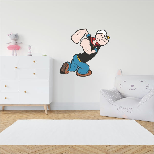 Popeye The Sailor Man Posing Decal