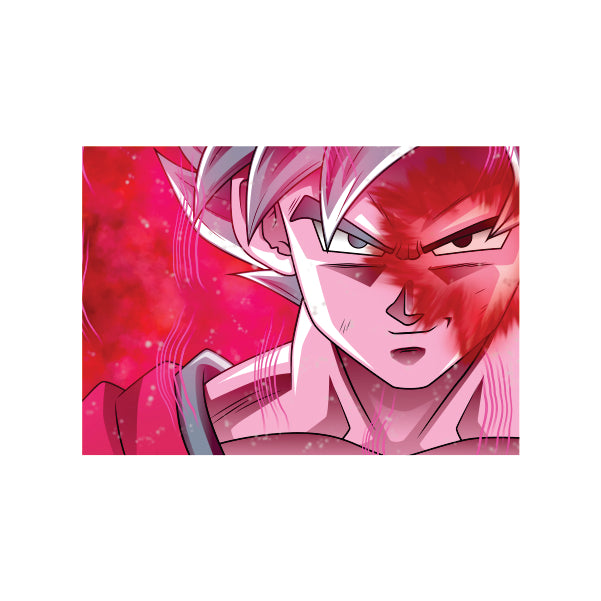 Red God Goku - A1 Poster