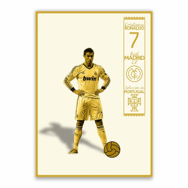 Ronaldo Gold Poster