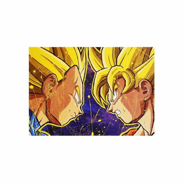 SSJ 2 Goku vs SSJ 2 Vegeta - A1 Poster