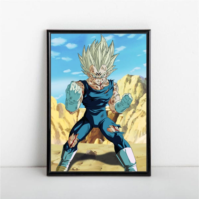 SSJ2 Majin Vegeta Fighting Pose Collection Poster - A1