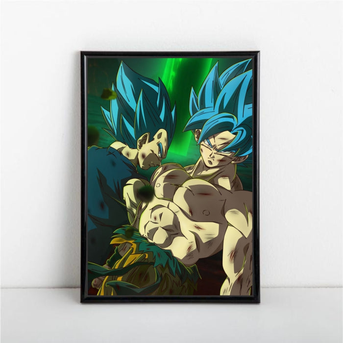 SSJ God Blue Goku And Vegeta Collection Poster