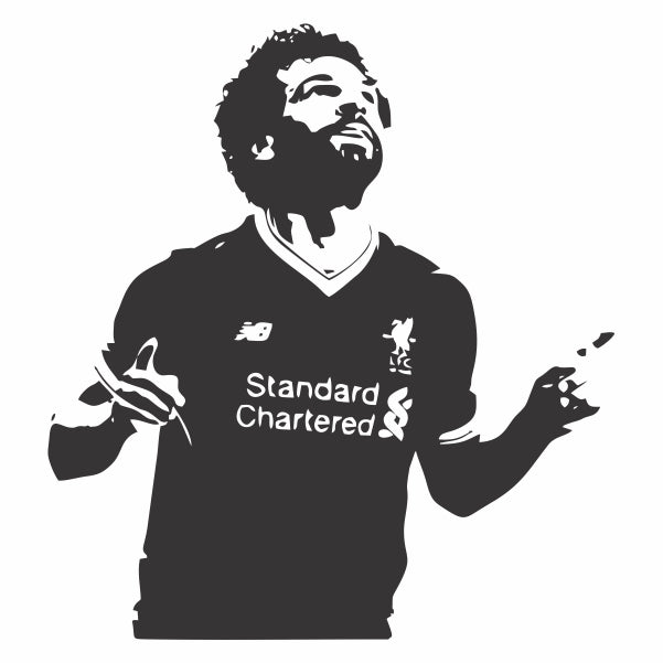 Soccer Player Mohamed Salah Liverpool Soccer Decal