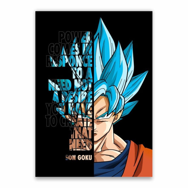 Son Goku Quote Poster