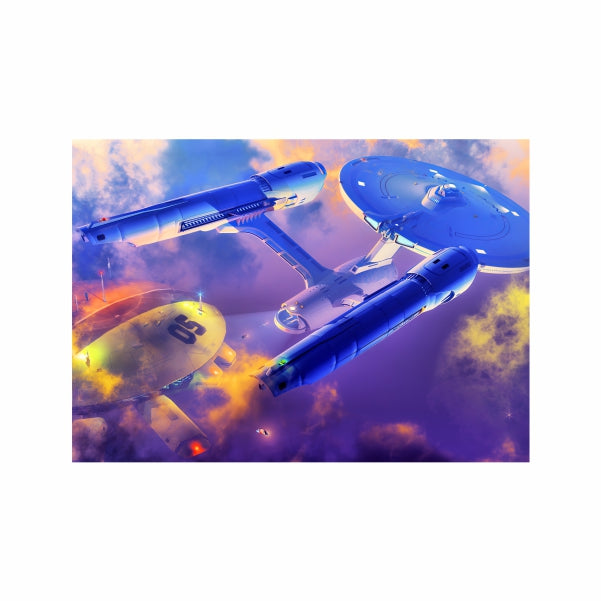 Space Galaxy Rocketship Blue - A1 Poster