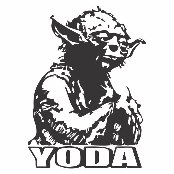 Star Wars Jedi Master Yoda Decal
