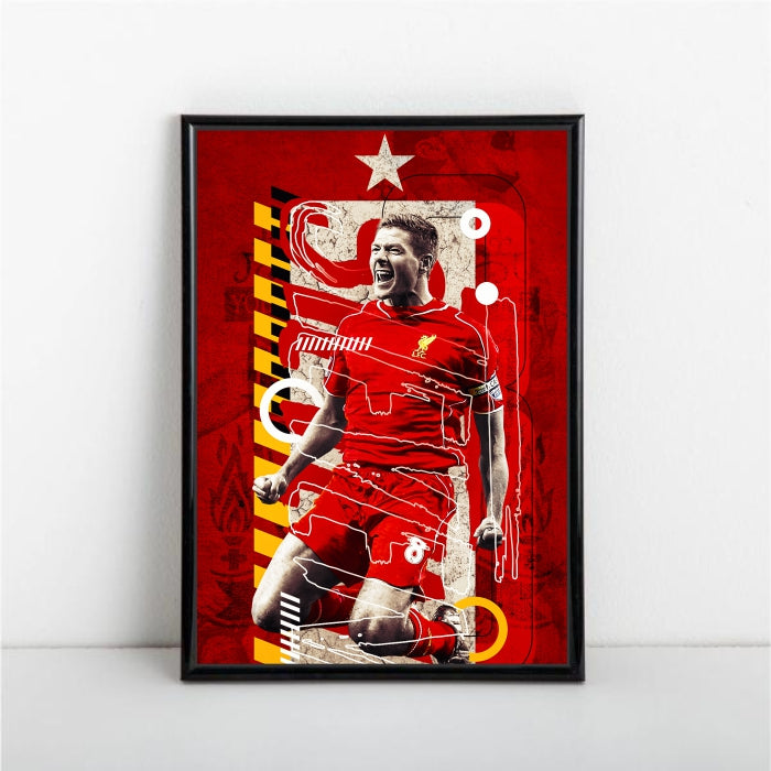 Steven Gerrard Limited Edition Poster - A1