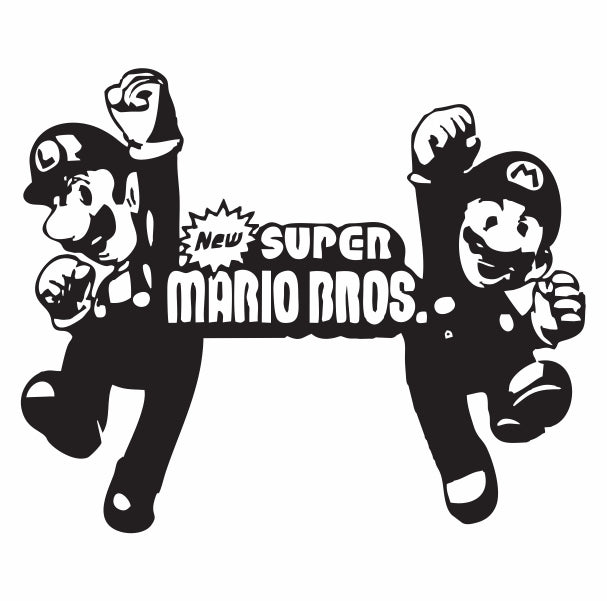 Super Mario Bro Logo Wall Art Decor