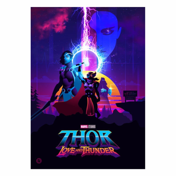 Thor Love And Thunder Abstract Poster