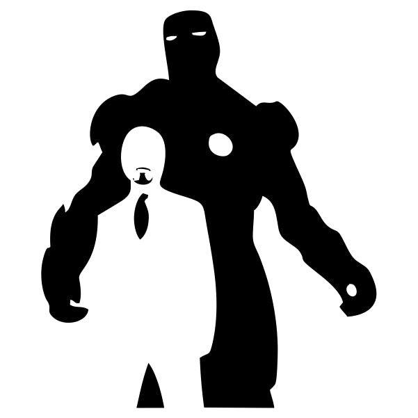 Tony Stark With Mark 32 Iron Man Suit black