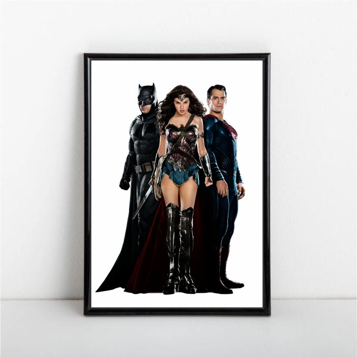 Wonder Women With Batman And Superman Poster A1