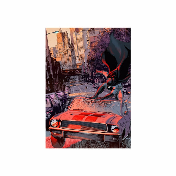 Wrecking Car Batman - A1 Poster
