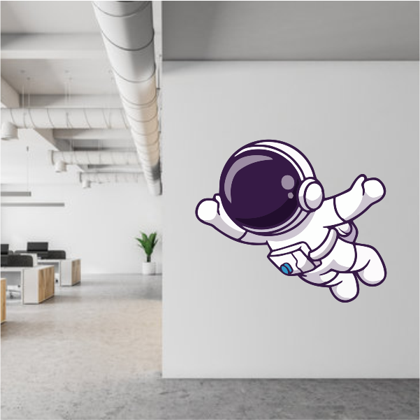 Astronaut Floating Decal