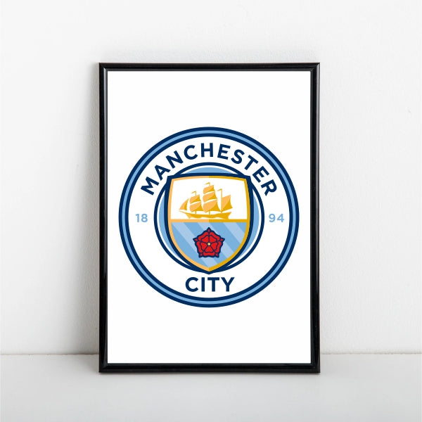 Manchester City Logo Poster