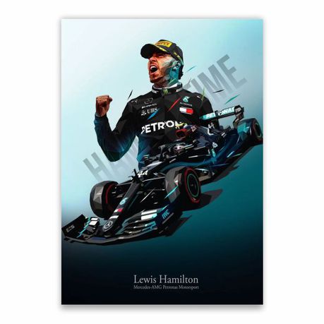 Lewis Hamilton Mercedes Benz Poster